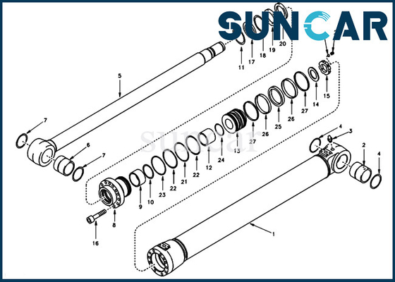 ซื้อ VOE14502215 VOE 14502215 Boom Repair Seal Kit กระบอกไฮดรอลิกเหมาะสำหรับรุ่น SUNCARVO.L.VO EC140 online manufacture