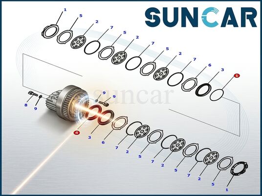 ซื้อ ชุดซีลลูกสูบ 8J6069+5J8375+8J6070 สำหรับ C.A.T. การผลิตออนไลน์