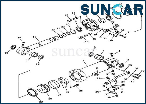 ซื้อ 707-99-74410 Ripper Seal Kits ชุดซ่อมกระบอกสูบสำหรับ D375A-2 Komatsu Bulldozer online manufacture