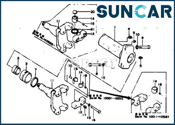 ซื้อ 154-61-05012 Komatsu Sealing Kit ISO9001 D80A-12 D80P-12 ชุดซ่อมกระบอกไฮดรอลิก online manufacture