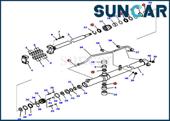 ซื้อ 707-99-27310 ไฮดรอลิก Komatsu Oil Seal Kit Crawler Dozers Seal เหมาะกับกระบอกสูบ 60 มม. 85 มม. Bore online manufacture