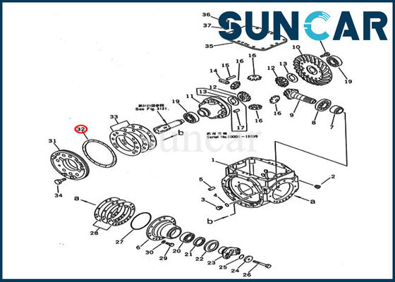 ซื้อ 417-33-11430 แหวนซีลซ่อมกระปุกเกียร์ WA100-1 WA120-3 รถตัก Komatsu Replacement Seal online manufacture