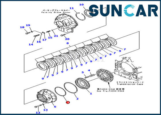 ซื้อ 714-07-18590 แหวนซีลเกียร์ WA450-3 WA470-3 Komatsu Loaders Machinery Sealing online manufacture