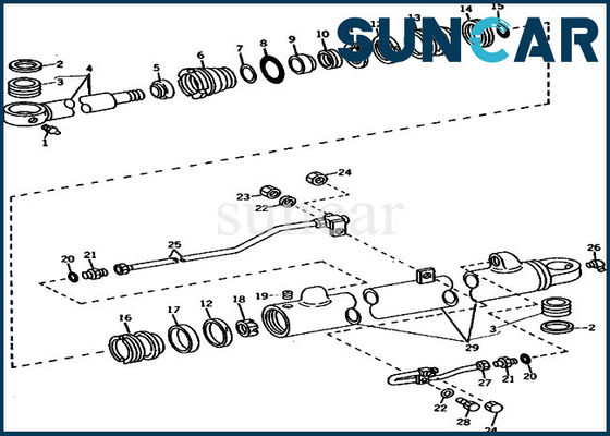 ซื้อ รถขุด 690B JOHN DEERE AR105309 Boom Repair Seal Kit ชุดบริการกระบอกสูบ online manufacture