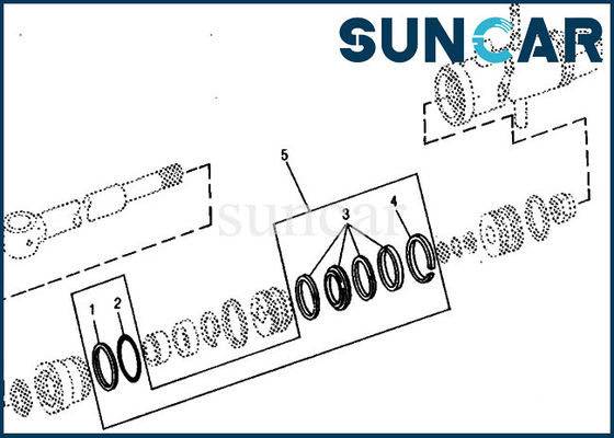 ซื้อ RE15907 ชุดซ่อมกระบอกสูบฝูงชน 690B 690 DEERE ชุดซีลไฮดรอลิก online manufacture