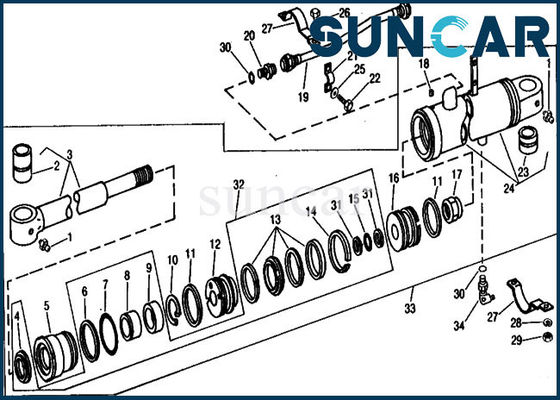 ซื้อ RE21401 ชุดเปลี่ยนซีลกระบอกฝูงชนสำหรับ 690B John Deere Heavy Equipment online manufacture