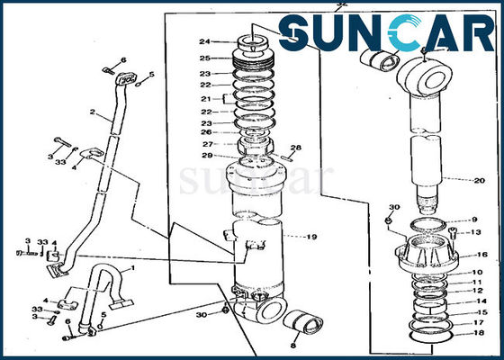 ซื้อ 790 JOHN DEERE TH102827 Arm Seal Kit Hydraulic Cylinder Sealing Kit For Excavator online manufacture
