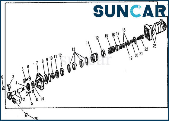 ซื้อ RE21210 ชุดเปลี่ยนบูมกระบอกไฮดรอลิก 890A John Deere Repair Oil Seal online manufacture