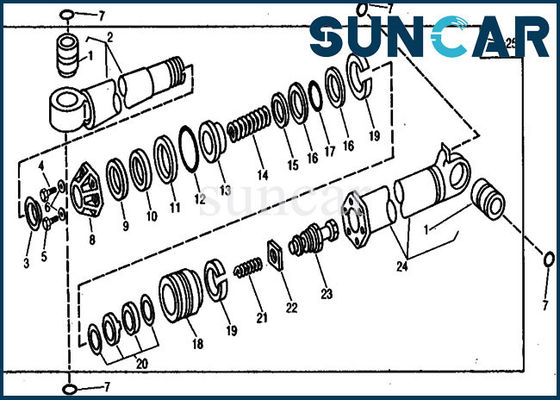 ซื้อ Crowd Cylinder AR105687 Repair Seal Kit Deere Sealing Kit สำหรับรถขุด 890A Models online manufacture