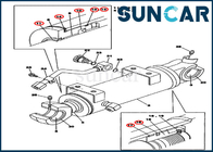 Seal Kit LZ00474 Dozer Blade Cylinder Repair Kits For Heavy Equipment CX75SR CX80 Case