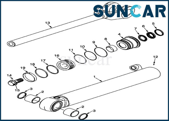 ซื้อ Case Replacement Seal Kit 8605262 ชุดกระบอกสูบยกเหมาะกับ Loader 721E 721D 721F 721G online manufacture