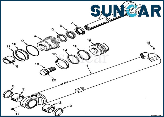 ซื้อ 87440117 Bucket Tilt Cylinder Seal Kit ชุดเปลี่ยนสำหรับอุปกรณ์หนัก 721E 621F Loader Case online manufacture