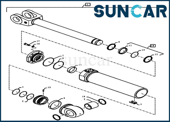 ซื้อ Loader Service Kit 47773169 ชุดซ่อมซีลกระบอกยกสำหรับรุ่น 921G 1021G 1121F 1121G Case online manufacture