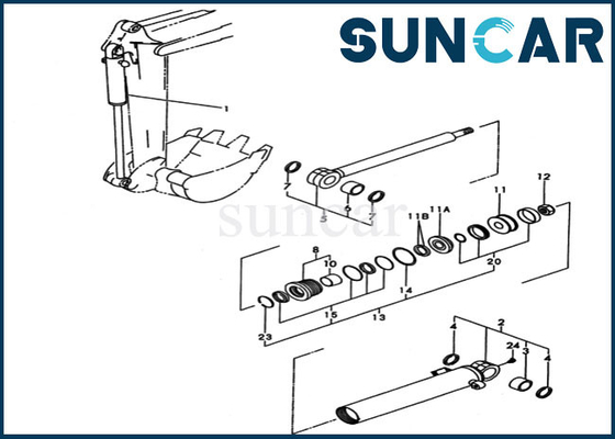ซื้อ YM172173-72923ชุดซ่อมซีลถังYM17217372923สำหรับKomatsu PC20FR-2กระบอกชิ้นส่วนภายใน online manufacture