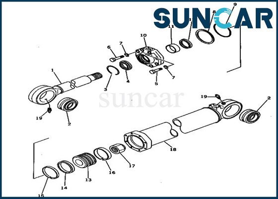 ซื้อ PC650-1 Komatsu Bucket Oil Seal Kit 209-63-76500 2096376500 ชุดซีลเปลี่ยนกระบอกสูบ online manufacture