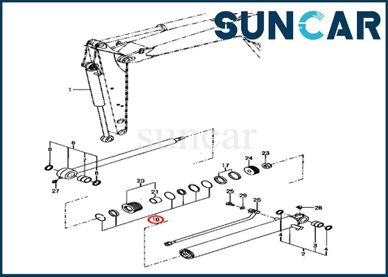 ซื้อ PC70FR-1 Komatsu Excavator YM172187-72770 YM17218772770 Bucket Seal Repair Kit กระบอกไฮดรอลิก online manufacture