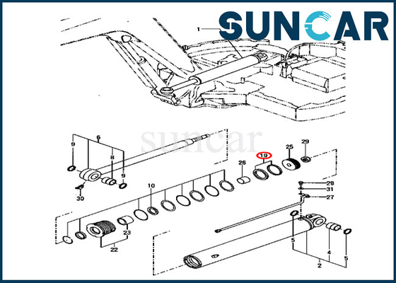 ซื้อ YM172187-72290 YM17218772290 Swing Cylinder Seal Kit เหมาะสำหรับ KOMATSU PC70FR-1 เครื่องจักรก่อสร้าง online manufacture