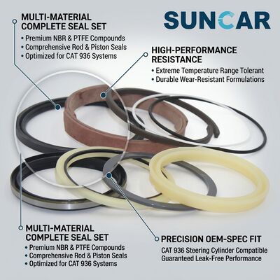 7X-2762 7X-2818 Steering Cylinder Seal Kit For C.A.T. 936