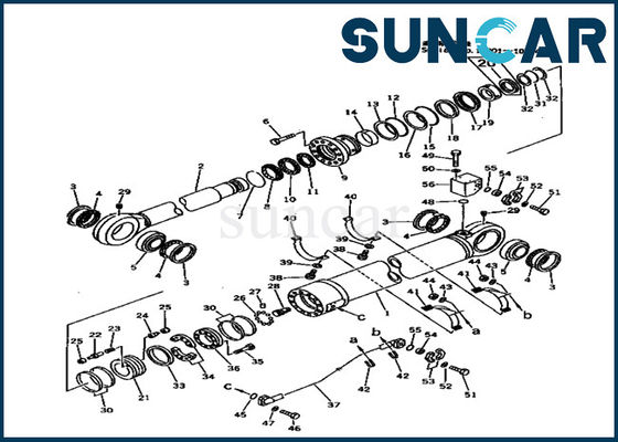 707-99-89200 ชุดซีลแขนกระบอกไฮดรอลิกสำหรับ Komatsu PC1000-1 อะไหล่ทดแทนรุ่นหนัก
