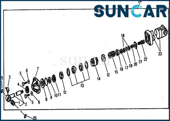 ชุดซีลกระบอกสูบบูม AR105637 Deere Seal Repair Kits สำหรับรถขุด 890A