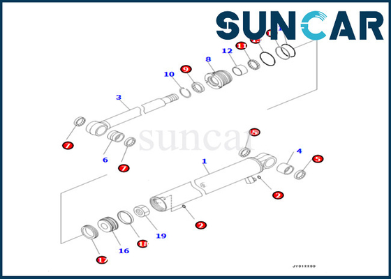 707-98-14990 Komatsu Arm Cylinder Repair Seal Kit เหมาะกับ PC22MR-3 PCPC26MR-3 PC20MR-3